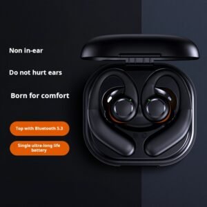 Ultra-long battery Bluetooth headphones for running and fitness, black and hot new style, non-in-ear hanging type