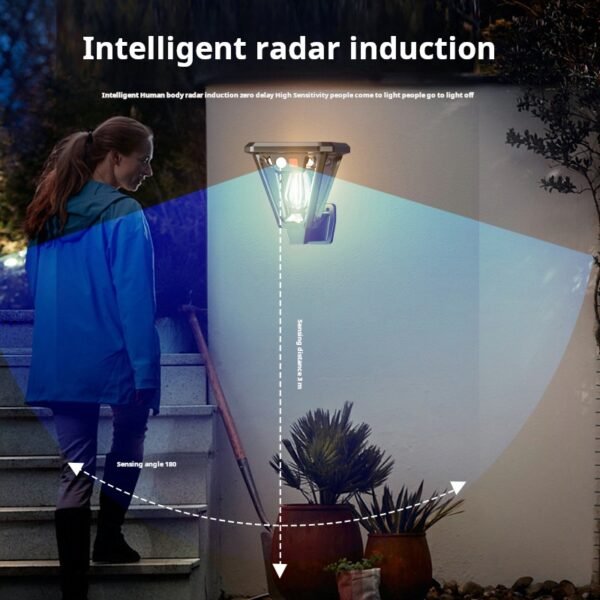 New solar multi-functional wall lamp, solar garden lamp, led garden decorative lamp, waterproof outdoor road lamp - Image 2