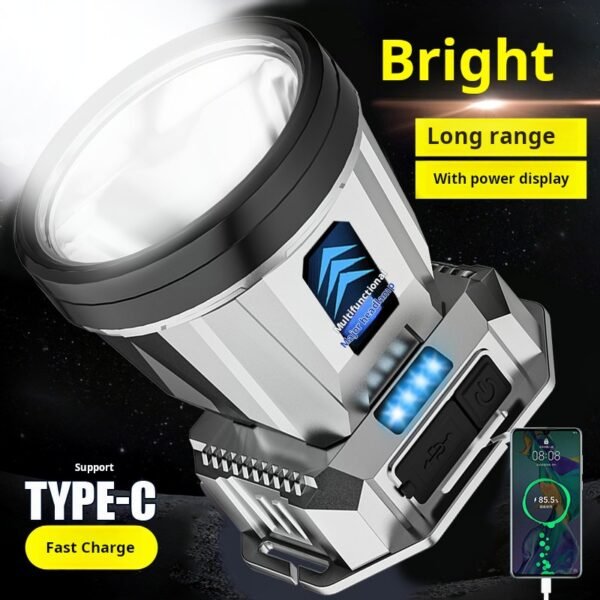 Headlamp, powerful charging, ultra-bright head-mounted lighting lamp, outdoor night fishing miner's lamp special head-mounted small flashlight