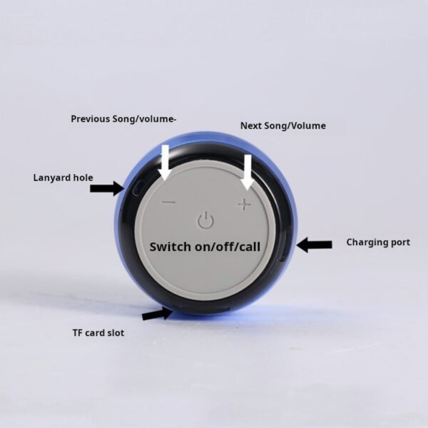 M10TWS wireless Bluetooth speaker mini outdoor portable metal voice Bluetooth plug-in small speaker - Image 5