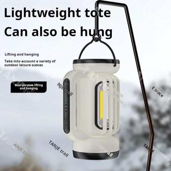 Flashlight, strong light, rechargeable outdoor, ultra-bright long-range, high-power portable searchlight, camping tent, emergency light - Image 2