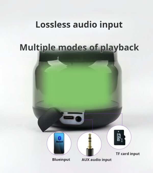 Science fiction transparent cool Bluetooth small speaker phone computer desktop wireless portable home outdoor mini speaker - Image 4
