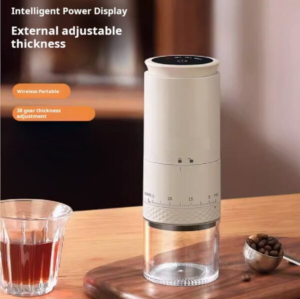 Electric coffee grinder for coffee machine, household small manual coffee bean grinder, portable grinder, manual coffee grinder - Image 3