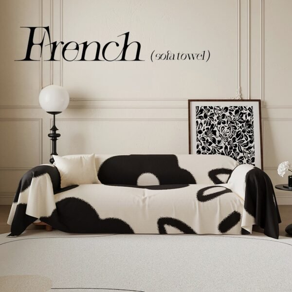 Ins style light luxury sofa cover cloth, vintage high-end sofa cover, anti slip and anti cat scratch sofa cover - Image 2