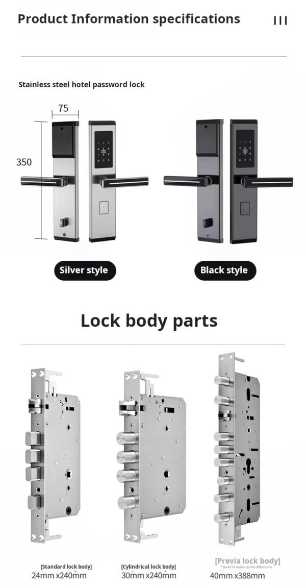 F22 apartment, homestay, rental house, password lock, APP all lock, hotel door lock, hotel magnetic card induction card lock - Image 4