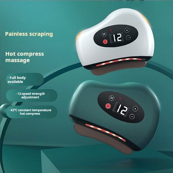 Electric stone scraping board, neck, face, facial beauty scraping device, household constant temperature heating red light massage device