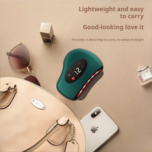 Electric stone scraping board, neck, face, facial beauty scraping device, household constant temperature heating red light massage device - Image 4