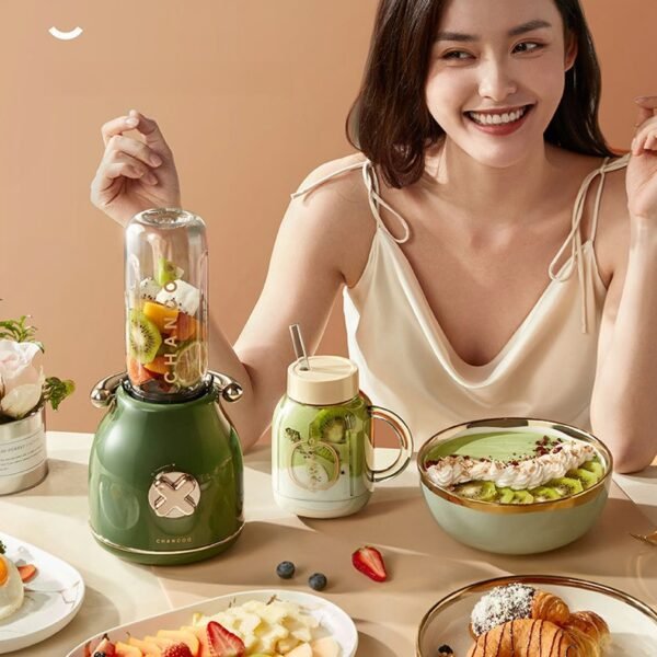 Juicer for household use, small and portable multifunctional fruit fryer, retro design - Image 2