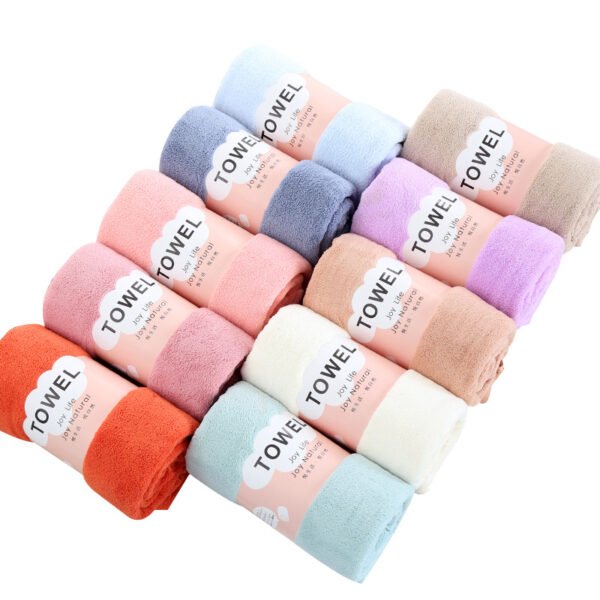 Coral fleece bath towel 70 * 140 soft men's and women's bath towel thickened adult bath towel absorbent beach towel - Image 5