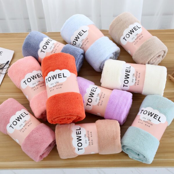 Coral fleece bath towel 70 * 140 soft men's and women's bath towel thickened adult bath towel absorbent beach towel - Image 3