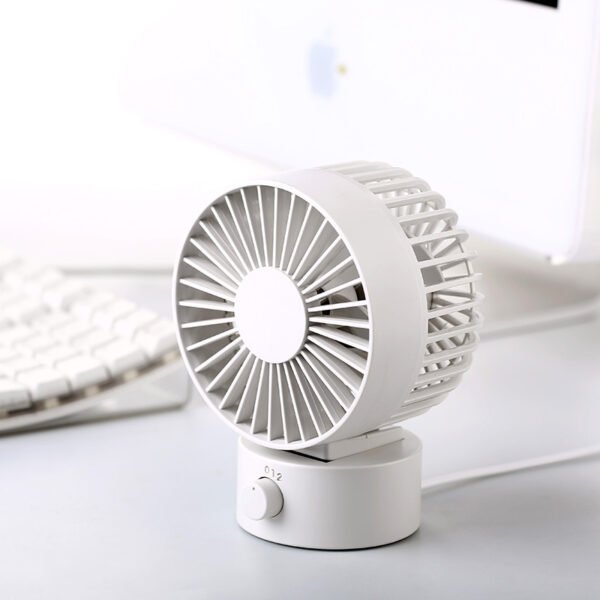 USB mini office desktop computer charging ultra quiet dual blade fan - Image 2