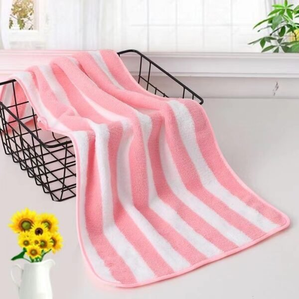 Thick colored woven coral fleece towel, soft and absorbent for daily use at home, gift towel - Image 2