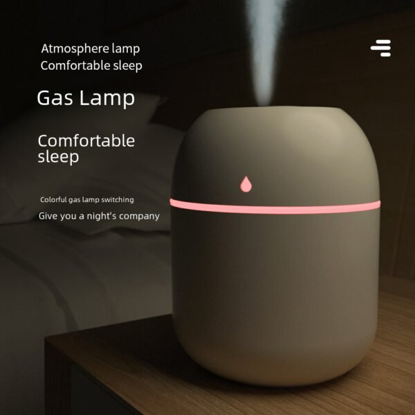 New Creative Mini Humidifier Colorful Light USB Heavy Fog Double Spray Nano Water Replenishment Instrument - Image 3