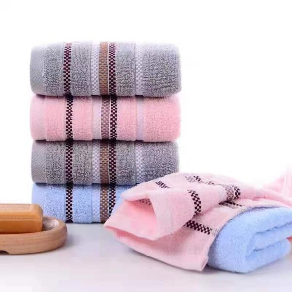 Towel made of pure cotton for face washing, thickened gift towel, soft and skin friendly absorbent face towel - Image 2