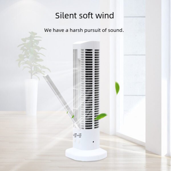 New USB bladeless fan with small night lighthouse fan, cartoon desktop mini handheld two stage desk lamp, small fan - Image 3