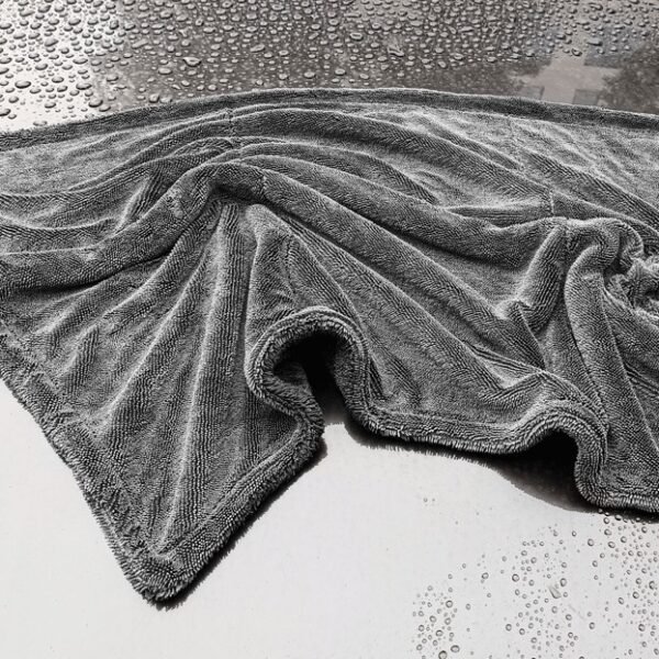 Double layer braided towel, water collecting towel, twisted cloth, spiral wool, strong water absorption, no shedding, no color fading, car cleaning hair - Image 4