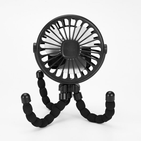 Octopus handheld fan baby stroller dormitory office desktop charging portable mini electric fan gift - Image 5