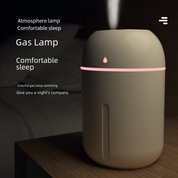 New Creative Mini Humidifier Colorful Light USB Heavy Fog Double Spray Nano Water Replenishment Instrument - Image 2