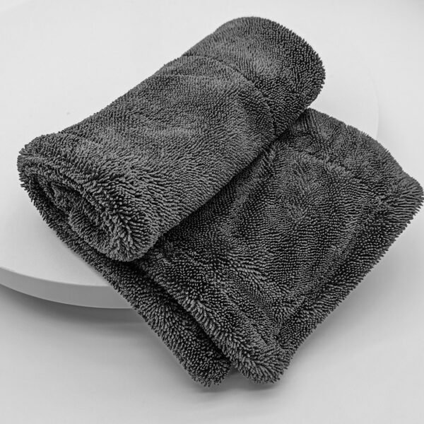 Double layer braided towel, water collecting towel, twisted cloth, spiral wool, strong water absorption, no shedding, no color fading, car cleaning hair - Image 3