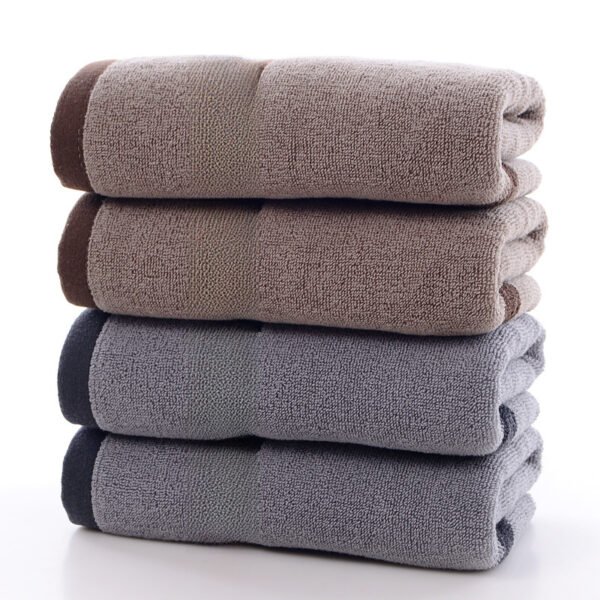 Cotton bath towel with increased thickness and length, adult couple bathroom bath towel - Image 5