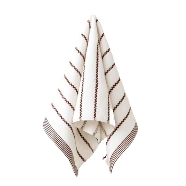 Towel, dark, thick, soft, absorbent cotton, street stall, plain color, household face washing gift towel - Image 5