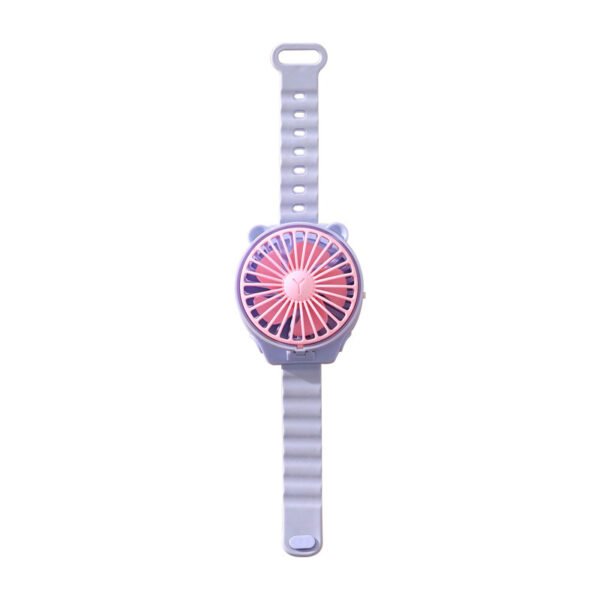 Watch fan, children's outdoor leisure portable mini pocket cartoon dry battery fan - Image 5