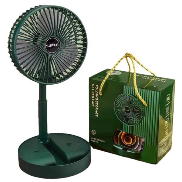 Desktop fan retractable folding small electric fan silent office desktop fan USB fan charging portable - Image 4