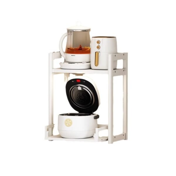 Kitchen storage rack countertop, small rice cooker rack with pull-out function, small-sized air fryer storage rack desktop - Image 5