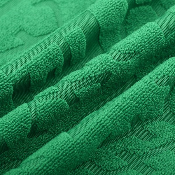 Polyester Jacquard Towel Fabric Knitted Jacquard Fabric Jacquard Bathrobe Fabric Hat Slippers Clothing - Image 2