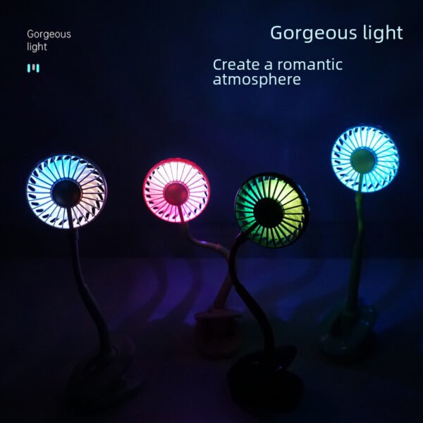 USB Mini Charging Fan, Silent, Student Dormitory, Bed Office, Baby Cart, Aromatherapy Fan - Image 3