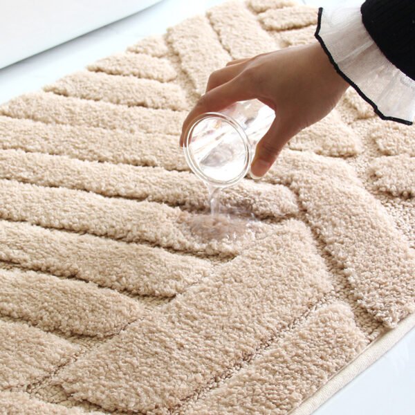 Modern minimalist absorbent floor mat, bedroom entrance carpet, bathroom entrance non slip thick foot mat - Image 2