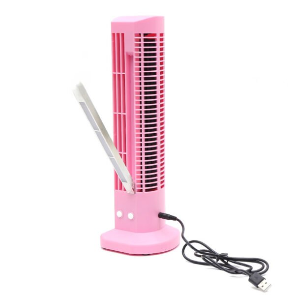 New USB bladeless fan with small night lighthouse fan, cartoon desktop mini handheld two stage desk lamp, small fan - Image 5