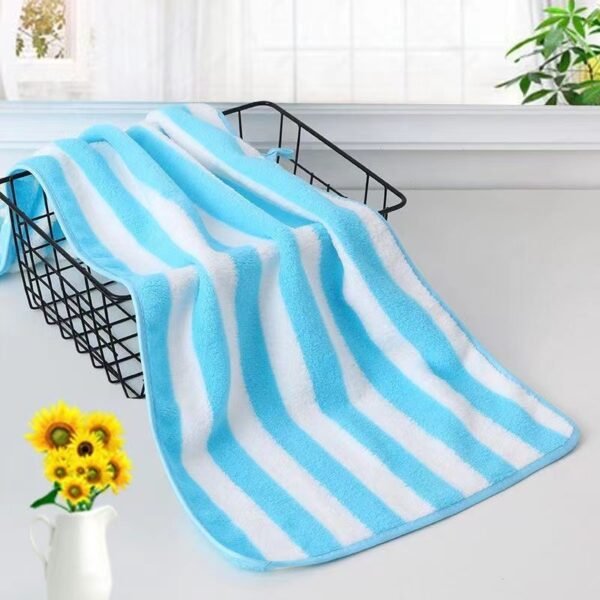 Thick colored woven coral fleece towel, soft and absorbent for daily use at home, gift towel - Image 3