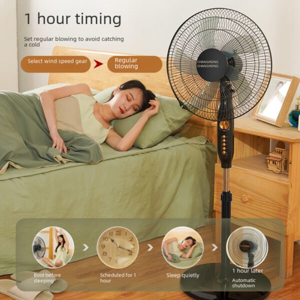 Changhong/Changhong Fan Home Floor Fan Office Timed Shaking Fan 16 inch Stereoscopic Electric Fan - Image 3
