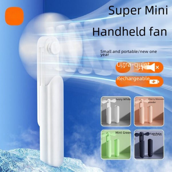 Mini folding small fan handheld, portable, multifunctional emergency power bank, USB silent small electric fan - Image 3