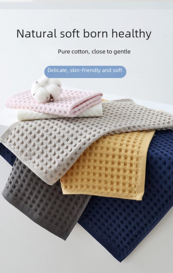 Waffle type A pure cotton bath towel, adult household gift bath towel, beach towel - Image 3