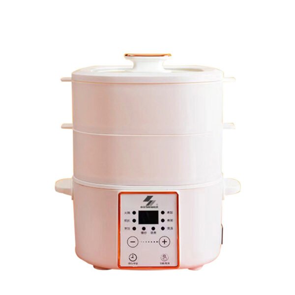 Multi-purpose electric cooking pot, household electric hot pot, three-layer 2L mini rice cooker, electric steamer, gift pot - Image 5