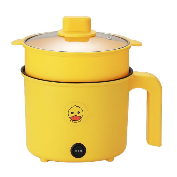 Dormitory Student Multi functional Yellow Duck Electric Cooker Frying Pot Household Noodle Cooking Small Electric Hotpot Mini Electric Frying Pot - Image 5