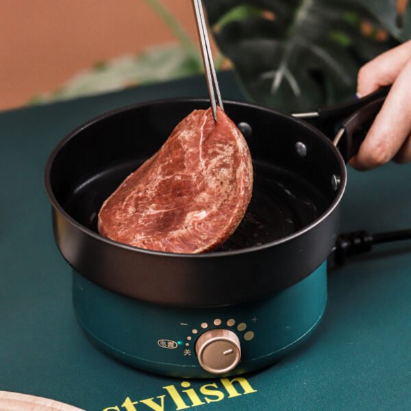 Business trip folding pot portable travel split type electric cooking pot outdoor small electric hot pot 2-in-1 single person food - Image 3