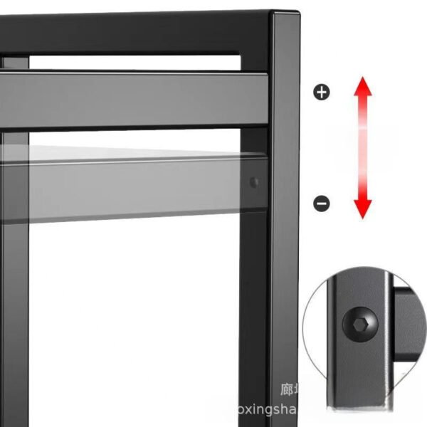 Microwave oven shelf, kitchen, household, retractable countertop, oven, rice cooker, seasoning storage, floor rack - Image 3