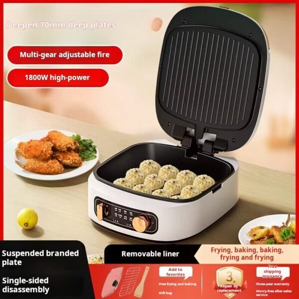 German electric pancake maker, household double-sided heating pancake maker, new pancake pot, deepened and enlarged, removable and washable pancake holder