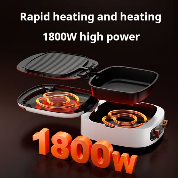 German electric pancake maker, household double-sided heating pancake maker, new pancake pot, deepened and enlarged, removable and washable pancake holder - Image 3