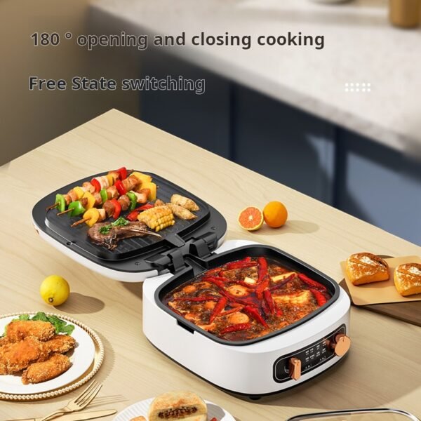 German electric pancake maker, household double-sided heating pancake maker, new pancake pot, deepened and enlarged, removable and washable pancake holder - Image 4