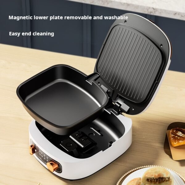German electric pancake maker, household double-sided heating pancake maker, new pancake pot, deepened and enlarged, removable and washable pancake holder - Image 5