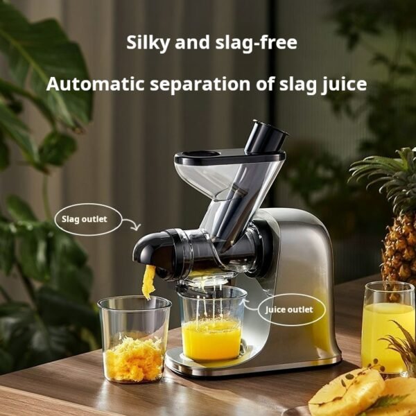 COCOSODA low-speed juicer, juice residue separation, small automatic slow grinding machine for household fruits, vegetables and celery, ash - Image 2