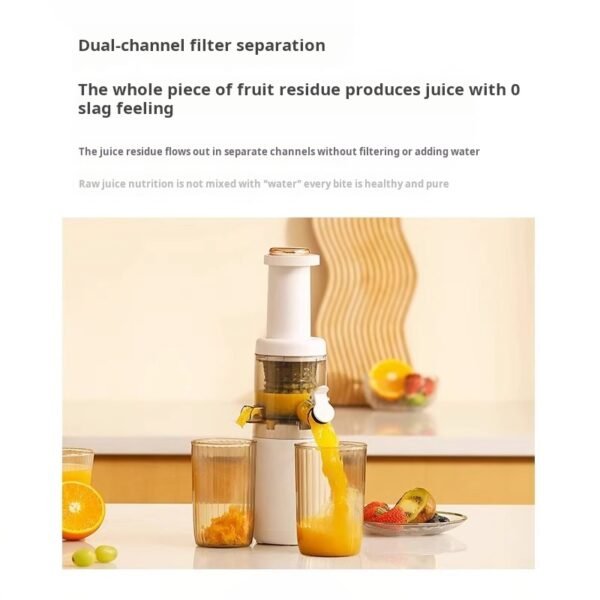 Household fully automatic juicer, small multi-functional slow-speed water and fruit and vegetable juicer with juice and residue separation - Image 4