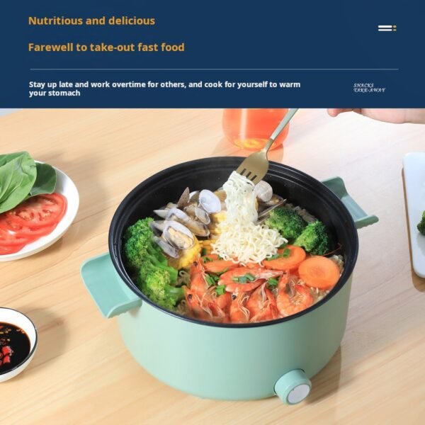 The multi-functional all-in-one electric cooking pot, thickened 3-6L, is a household electric hot pot for cooking noodles in dormitories, and non-stick and a small appliance for electric hot pot - Image 3