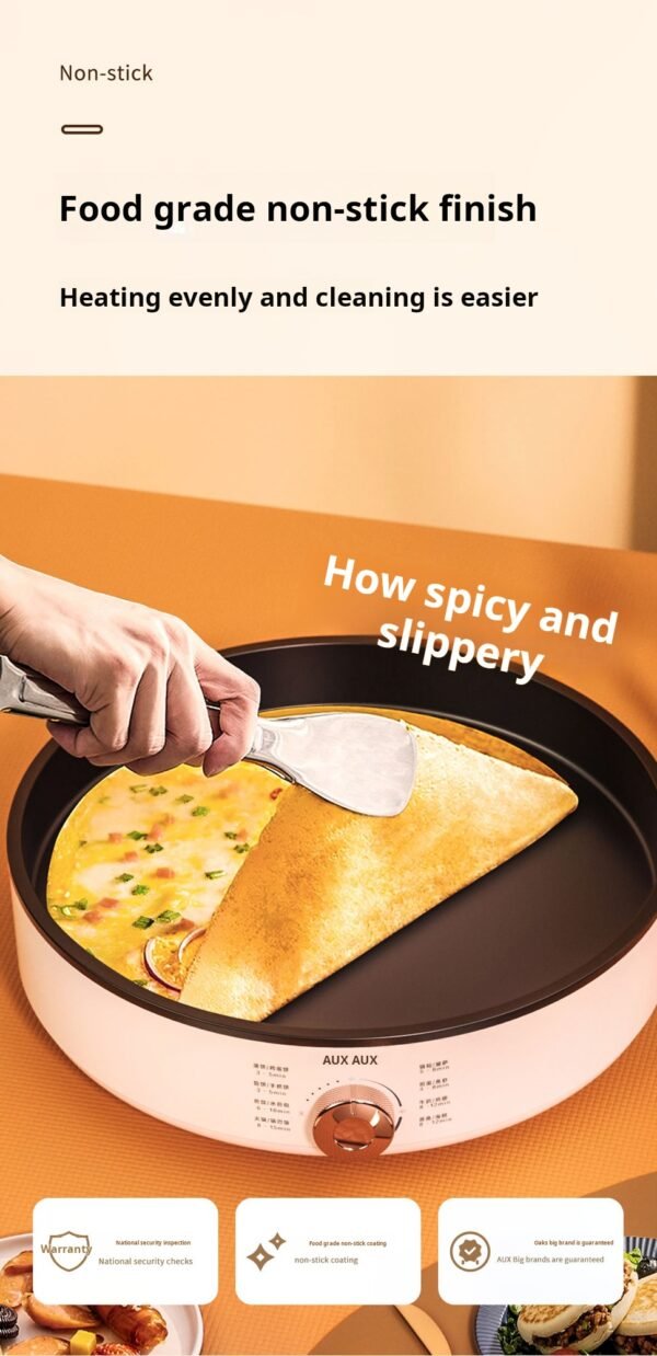 Oakes electric pancake pan new household small pancake pan pancake machine Chicken rolls machine spreading machine non stick pan pancake machine