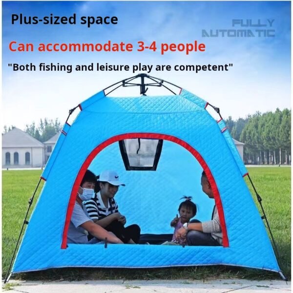 Folding Tent, Warm Tent, Outdoor Folding Portable Camping Equipment, Full Set of Camping Thickened and Rainproof - Image 2