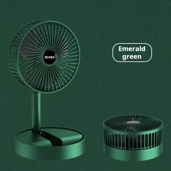 Desktop fan retractable folding small electric fan silent office desktop fan USB fan charging portable - Image 3